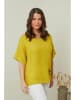 Curvy Lady Lniana koszulka w kolorze żółtym