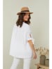 Curvy Lady Leinen-Shirt in Weiß