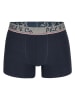 Phil & Co. Berlin 2er-Set: Boxershorts in Dunkelblau/ Grau