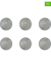 Björn 6er-Set: Beilagenteller "Zen" in Grau - Ø 17 cm