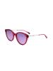 Missoni Damskie okulary przeciwsłoneczne w kolorze srebrno-czerwono-fioletowym