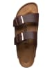 Birkenstock Slippers "Arizona" donkerbruin - wijdte S