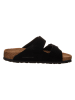 Birkenstock Leren slippers "Arizona" zwart - wijdte S