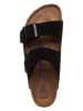 Birkenstock Skórzane klapki "Arizona" w kolorze czarnym
