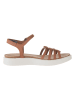 Ecco Skórzane sandały w kolorze jasnobrązowym