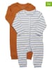 Minymo 2er-Set: Overalls in Hellbraun/ Hellblau