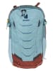 Deuter Plecak turystyczny "Flyt 12SL" w kolorze błękitno-czerwonym - 26 x 46 x 15 cm