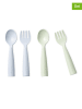 MINIWARE 4-delige set: "My First Cutlery" groen/lichtblauw