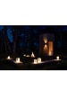 Villa Collection Tafellamp "Hav" wit/beige - (H)23 x Ø 17,5 cm