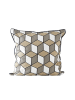 Villa Collection Kussen grijs/beige/wit - (L)50 x (B)50 cm