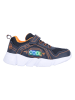 Zigzag Sneakers "Brisa" in Dunkelblau/ Orange
