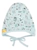 Steiff Muts lichtblauw/zwart/beige