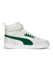 Puma Skórzane sneakersy "RBD Game" w kolorze biało-zielonym