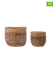 Bloomingville 2er-Set: Körbe "Lalou" in Hellbraun