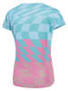 Protective Fietsshirt "Jazzy Bells" turquoise/lichtroze