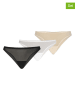 Teyli 3er-Set: Slips in Schwarz/ Weiß/ Beige
