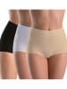Teyli 3er-Set: Taillenslips in Schwarz/ Weiß/ Beige