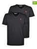 U.S. Polo Assn. 2er-Set: Shirts in Schwarz
