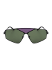Karl Lagerfeld Unisex-Sonnenbrille in Schwarz/ Dunkelgrün