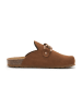 BABUNKERS Family Leder-Clogs in Hellbraun