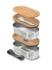 Black+Blum Pojemnik 2w1 w kolorze srebrnym na lunch - 2 x 500 ml
