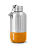 Black+Blum Isolierflasche "Explorer" in Silber/ Orange - 650 ml