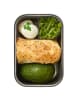 Black+Blum Sandwichbox in Silber/ Hellbraun/ Türkis - (B)19 x (H)8 x (T)13 cm