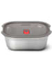Black+Blum 3-in-1 lunchbox zilverkleurig - (B)19 x (H)7 x (D)14,5 cm