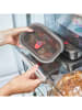 Black+Blum 3-in-1 lunchbox zilverkleurig - (B)19 x (H)7 x (D)14,5 cm