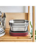 Black+Blum 3-in-1 lunchbox zilverkleurig - (B)17 x (H)6,5 x (D)12,5 cm