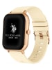 U.S. Polo Assn. Smartwatch in Gold/ Creme