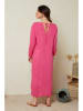 Le Monde du Lin Lniana sukienka w kolorze różowym