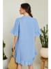 Le Monde du Lin Leinen-Kleid in Blau