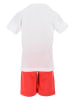Converse 2-delige outfit wit/rood