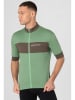 super.natural Koszulka kolarska "Gravier" w kolorze zielonym