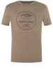super.natural Shirt "Trails" in Hellbraun
