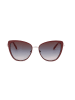 Guess Damskie okulary przeciwsłoneczne w kolorze srebrno-czerwonym