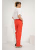 Josephine & Co Lniane spodnie "Dave" w kolorze czerwonym