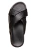 GANT Footwear Skórzane klapki "Nicebro" w kolorze czarnym