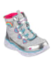 Skechers Boots "Heart Lights" in Silber
