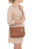 Anna Morellini Leren schoudertas "Orlanda" camel - (B)29 x (H)23 x (D)12 cm