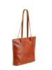 Melina C Leder-Shopper "Badalucco" in Cognac - (B)38 x (H)32 x (T)11 cm