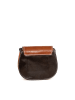 Melina C Leder-Umhängetasche "Falmenta" in Cognac - (B)20 x (H)18 x (T)8 cm