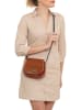 Melina C Leder-Umhängetasche "Falmenta" in Cognac - (B)20 x (H)18 x (T)8 cm
