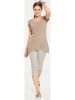 Heine Seiden-Longshirt in Beige
