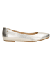 Wojas Leder-Ballerinas in Gold