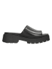 Wojas Leren slippers zwart