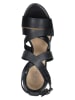 Wojas Skórzane sandały w kolorze czarnym na obcasie