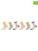 Skechers Skarpety (6 par) w kolorze jasnoróżowym ze wzorem