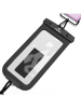 YEAZ Handytasche "Ocean Shot in Schwarz/ Rosa - (B)16 x (H)22,5 x (T)1,6 cm